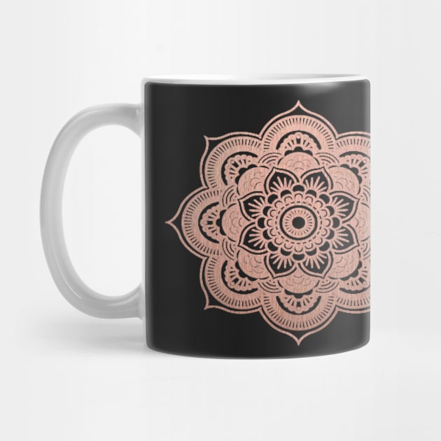 Rose gold mandala by peggieprints